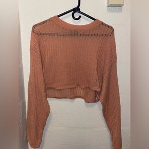 Cropped sheer sweater / Wild Fable
